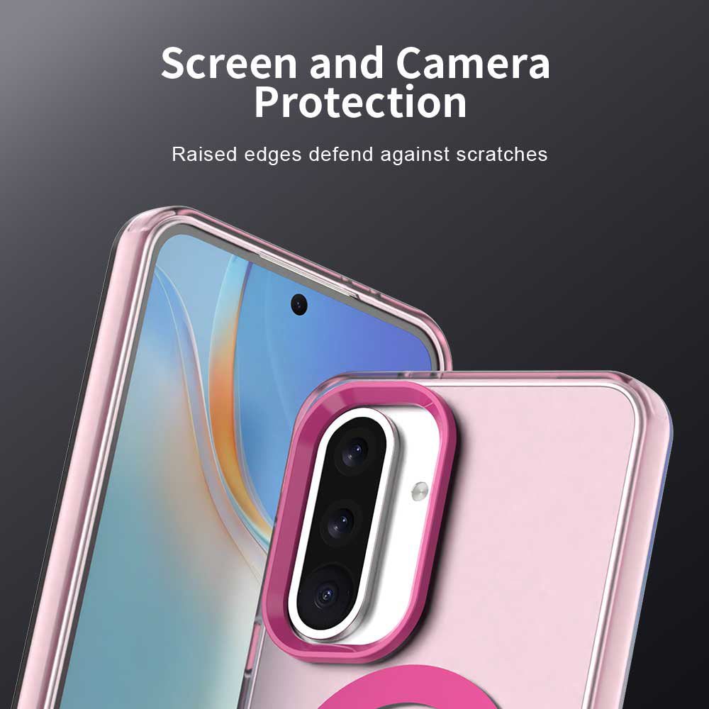 MagSafe tok Samsung Galaxy A56 A566-hoz, Techsuit, CandyCase, Rózsaszín