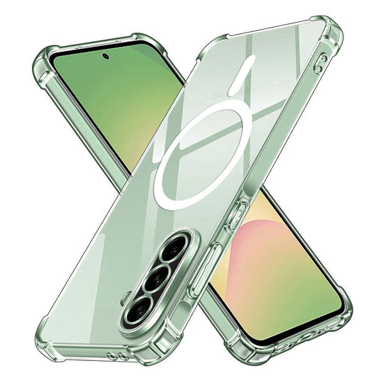 MagSafe tok Samsung Galaxy A56 A566-hoz, Techsuit, ütésálló, átlátszó