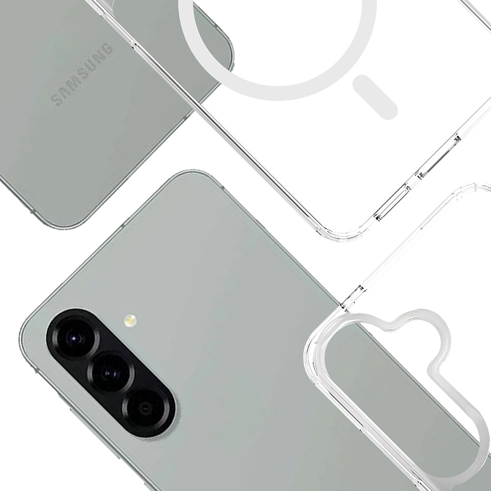 MagSafe tok Samsung Galaxy A57 5G-hez, 3MK, Armor MagCase, Átlátszó