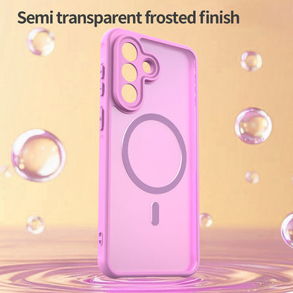 MagSafe tok Samsung Galaxy A57 5G-hez, Techsuit, HaloFrost II, Rózsaszín