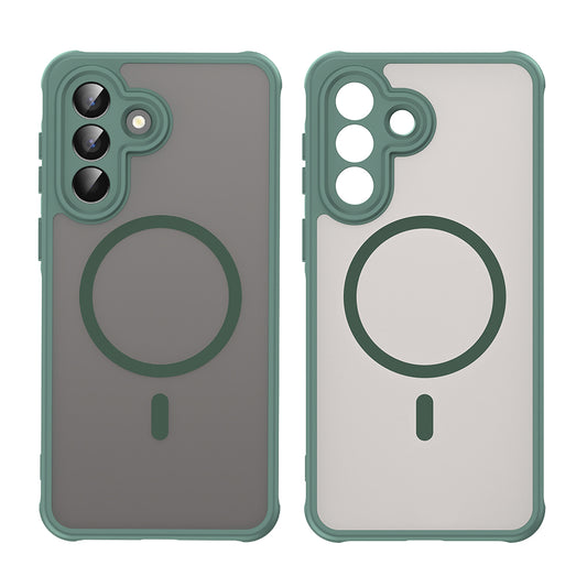 MagSafe tok Samsung Galaxy A57 5G-hez, Techsuit, HaloFrost II, Zöld