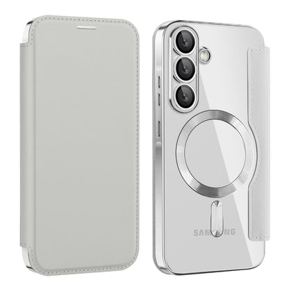 MagSafe tok Samsung Galaxy A57 5G-hez, Techsuit, SmartMag Book, Szürke