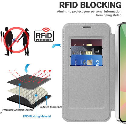 MagSafe tok Samsung Galaxy A57 5G-hez, Techsuit, SmartMag Book, Szürke