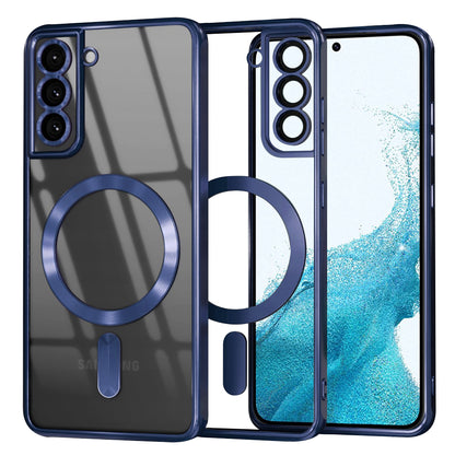 MagSafe Case for Samsung Galaxy S22 5G S901, Techsuit, Luxury Crystal, Dark Blue