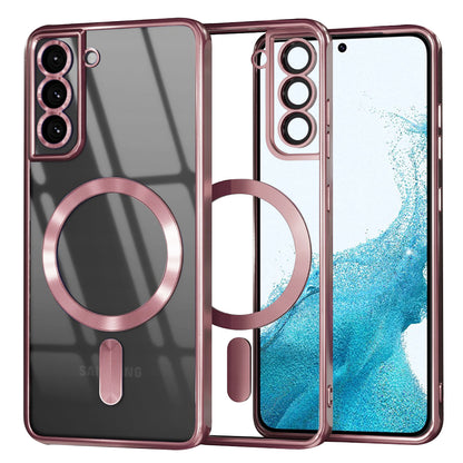MagSafe Case for Samsung Galaxy S22 5G S901, Techsuit, Luxury Crystal, Pink