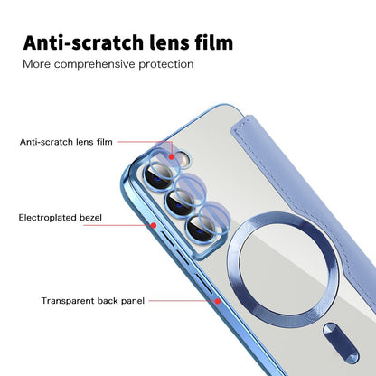 MagSafe Case for Samsung Galaxy S22 5G S901, Techsuit, SmartMag Book, Blue