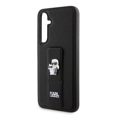 MagSafe tok Samsung Galaxy S23 FE S711-hez, Karl Lagerfeld, Saffiano Gripstand Karl & Choupette, Kék