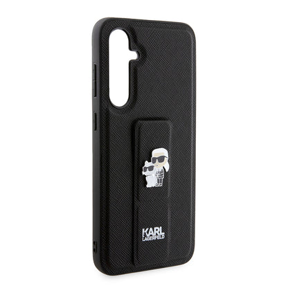 MagSafe tok Samsung Galaxy S23 FE S711-hez, Karl Lagerfeld, Saffiano Gripstand Karl & Choupette, Kék