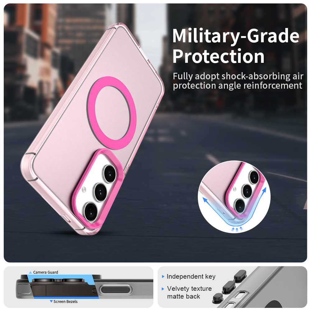 MagSafe Case for Samsung Galaxy S23 FE S711, Techsuit, CandyCase, Pink