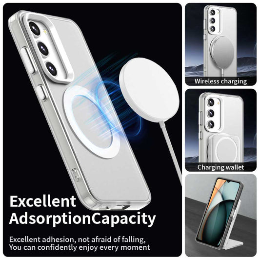 MagSafe tok Samsung Galaxy S23+ S916-hez, Techsuit, CandyCase, Fehér