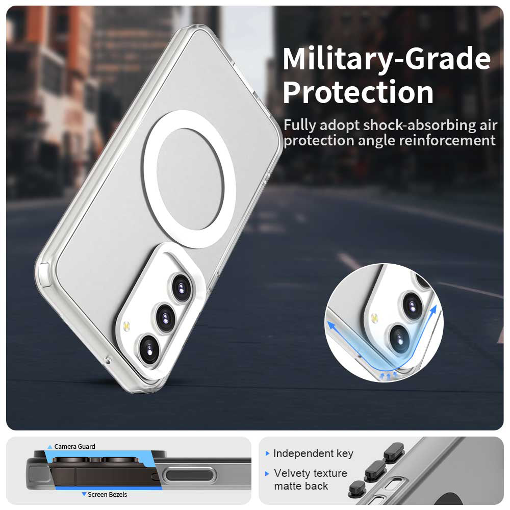 MagSafe tok Samsung Galaxy S23+ S916-hez, Techsuit, CandyCase, Fehér