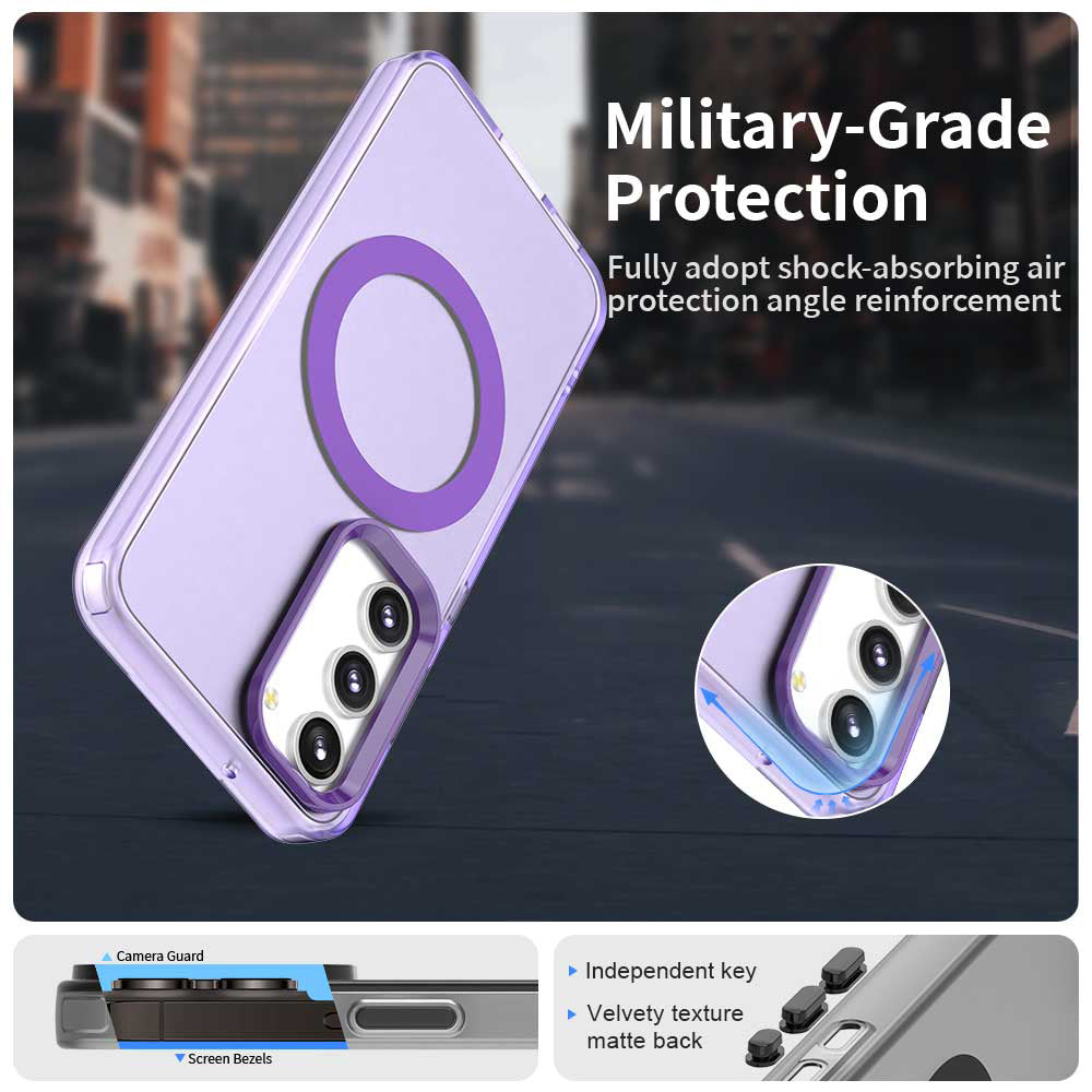 MagSafe tok Samsung Galaxy S23 S911-hez, Techsuit, CandyCase, Lila