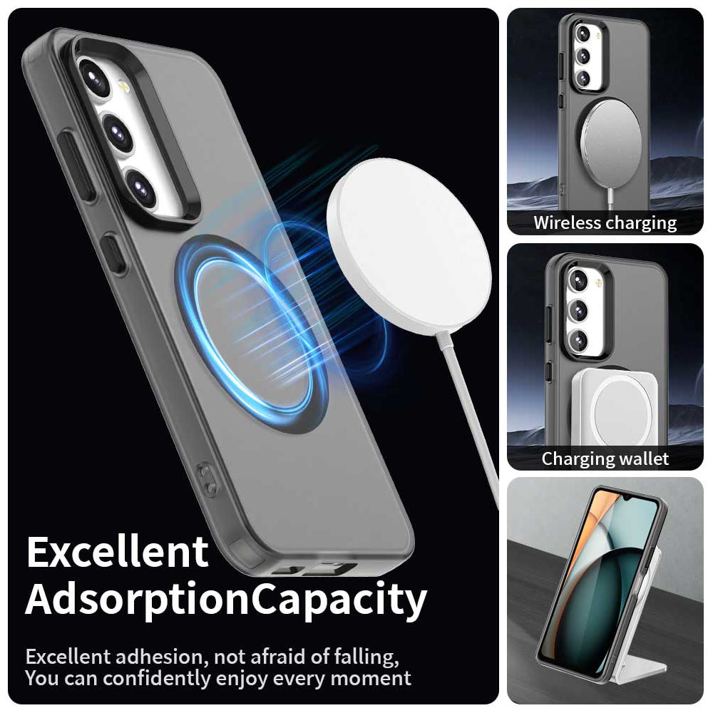 MagSafe tok Samsung Galaxy S23 S911-hez, Techsuit, CandyCase, Fekete