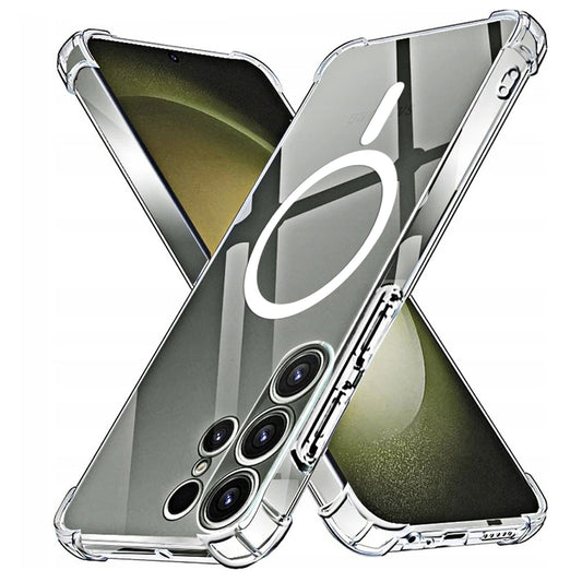 MagSafe tok Samsung Galaxy S23 Ultra S918-hoz, Techsuit, ütésálló, átlátszó