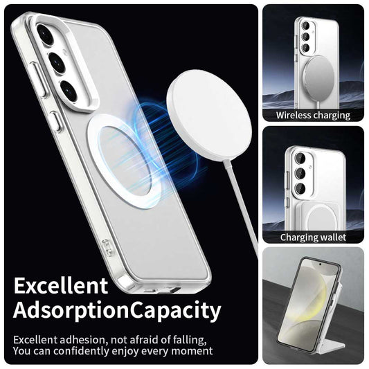 MagSafe tok Samsung Galaxy S24 FE S721-hez, Techsuit, CandyCase, Fehér