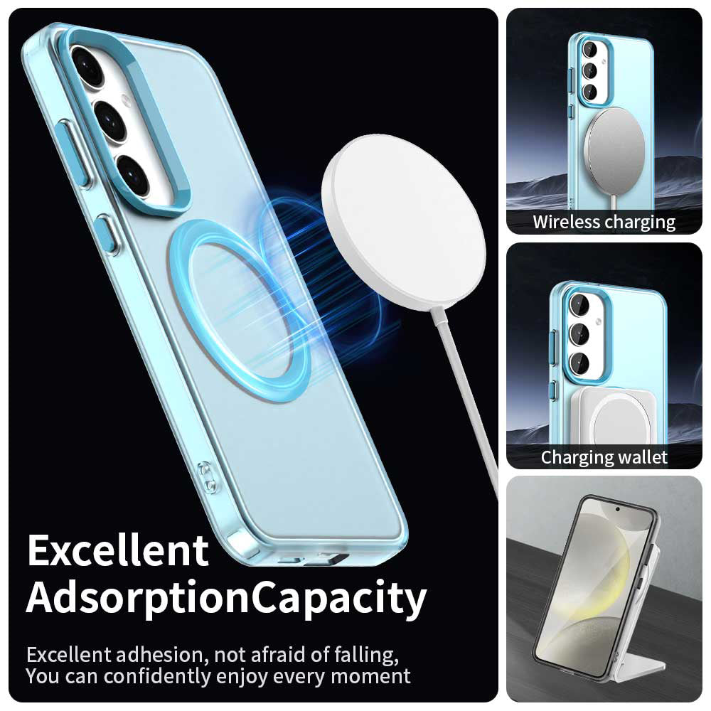 MagSafe Case for Samsung Galaxy S24 FE S721, Techsuit, CandyCase, Blue