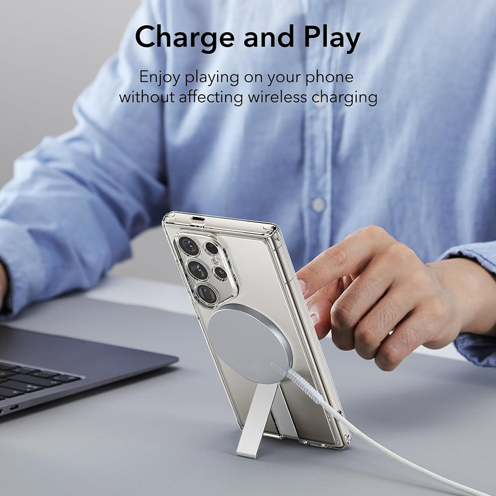 MagSafe tok Samsung Galaxy S24 Ultra S928-hez, ESR, Boost Flickstand, Átlátszó