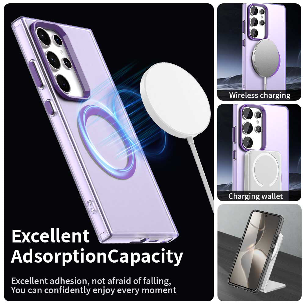MagSafe tok Samsung Galaxy S24 Ultra S928-hoz, Techsuit, CandyCase, Lila
