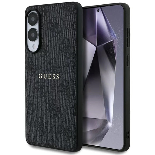 MagSafe tok Samsung Galaxy S25 Edge S937-hez, Guess, 4G Ring Classic Logo, Fekete