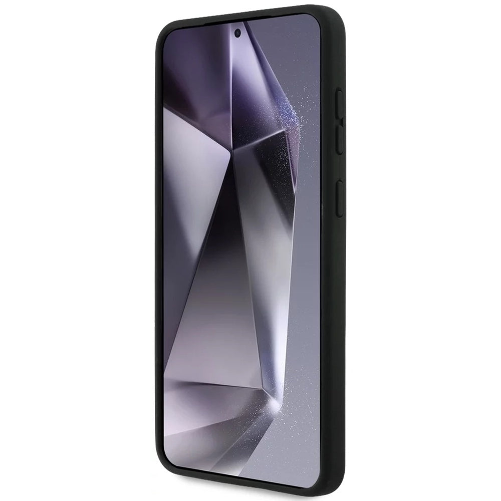 MagSafe tok Samsung Galaxy S25 Edge S937-hez, Karl Lagerfeld, dupla fejű szilikon, fekete