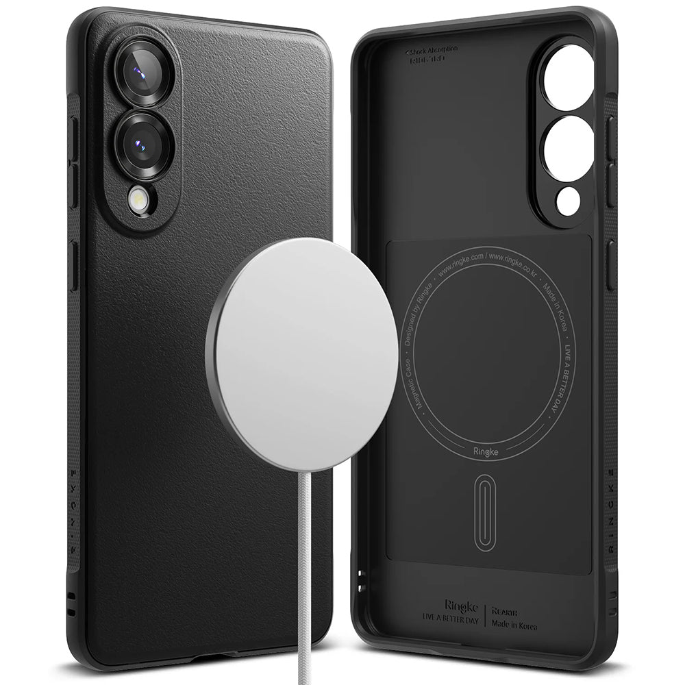 MagSafe Case for Samsung Galaxy S25 Edge S937, Ringke, Onyx, Black