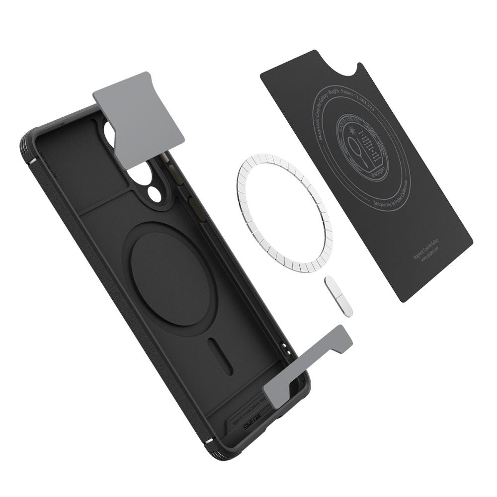 MagSafe tok Samsung Galaxy S25 Edge S937-hez, Spigen, Core Armor, Matt Fekete ACS09406