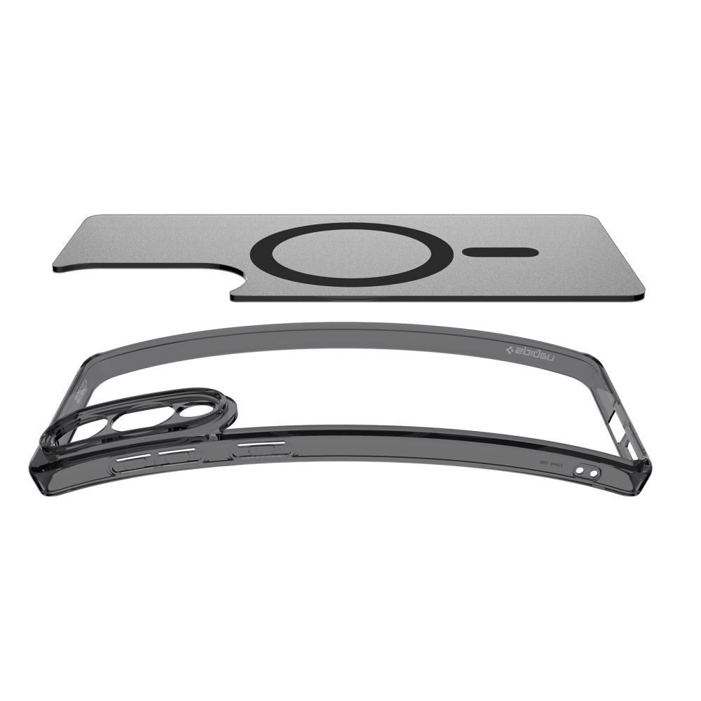 MagSafe tok Samsung Galaxy S25 Edge S937-hez, Spigen, Ultra Hybrid, Szatén Fekete ACS09419