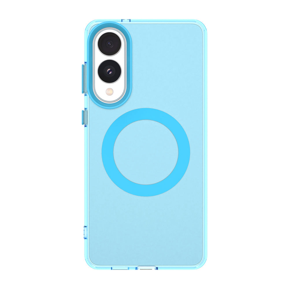 MagSafe Case for Samsung Galaxy S25 Edge S937, Techsuit, CandyCase, Blue