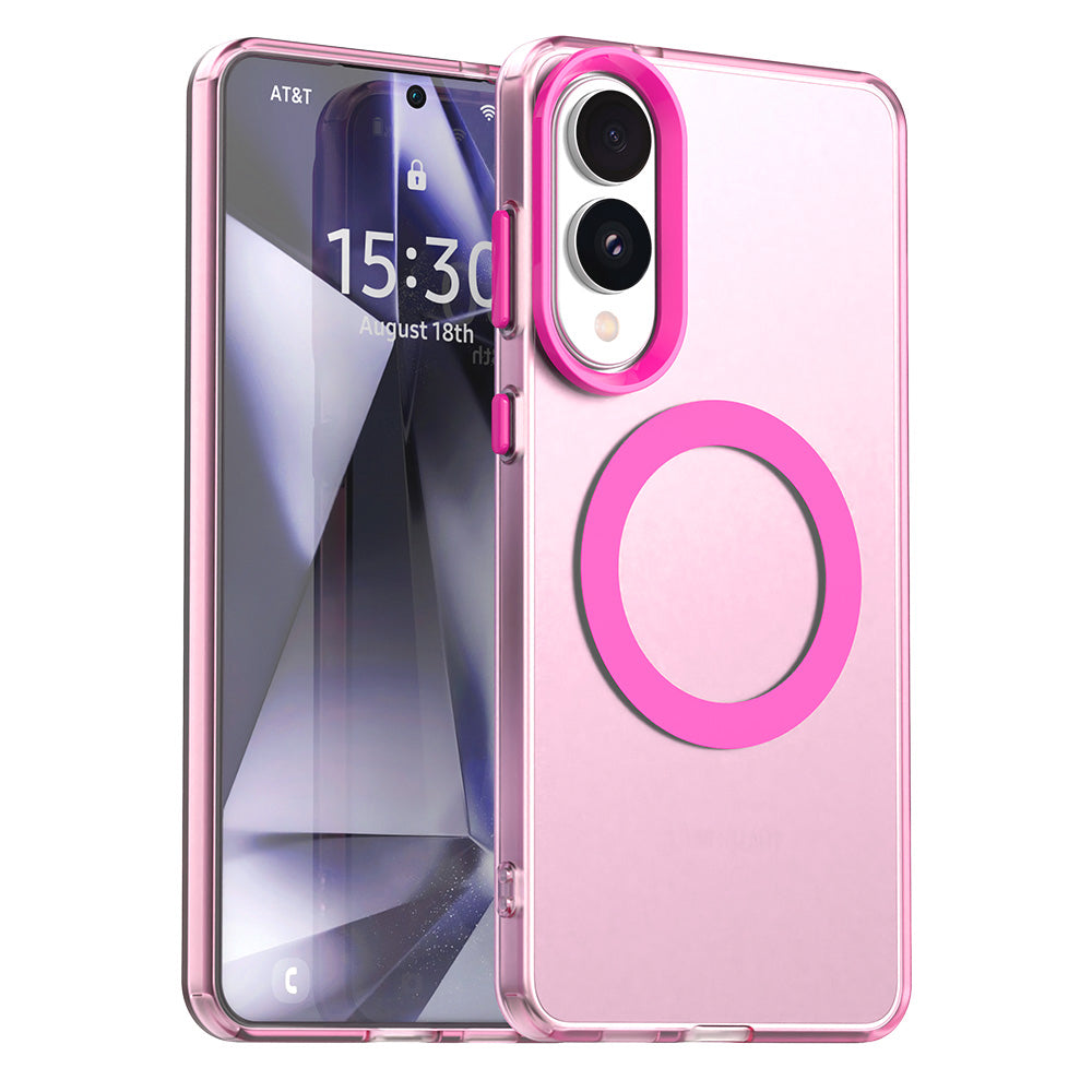 MagSafe Case for Samsung Galaxy S25 Edge S937, Techsuit, CandyCase, Pink