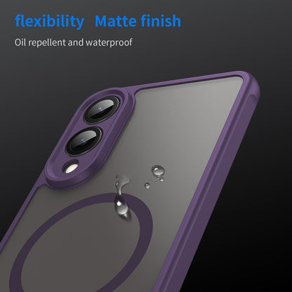 MagSafe Case for Samsung Galaxy S25 Edge S937, Techsuit, HaloFrost II, Purple