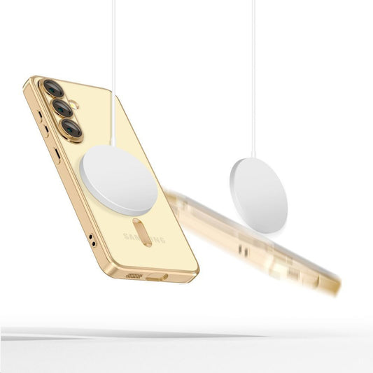 MagSafe tok Samsung Galaxy S25 Edge S937-hez, Techsuit, Luxury Crystal, Arany