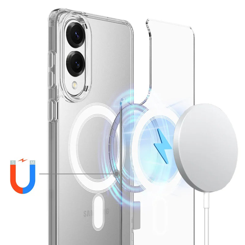 MagSafe tok Samsung Galaxy S25 Edge S937-hez, Techsuit, Pro, Átlátszó