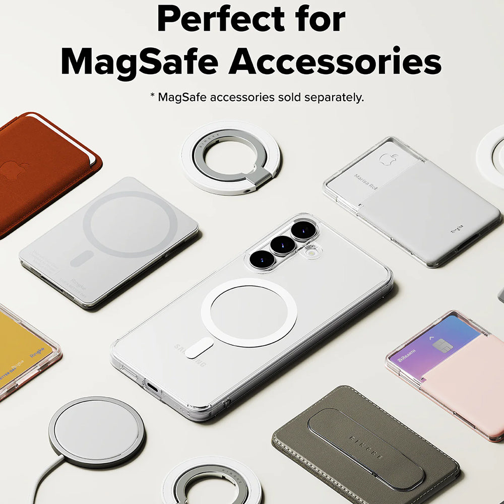 MagSafe tok Samsung Galaxy S25 FE-hez, Ringke, Fusion, Átlátszó