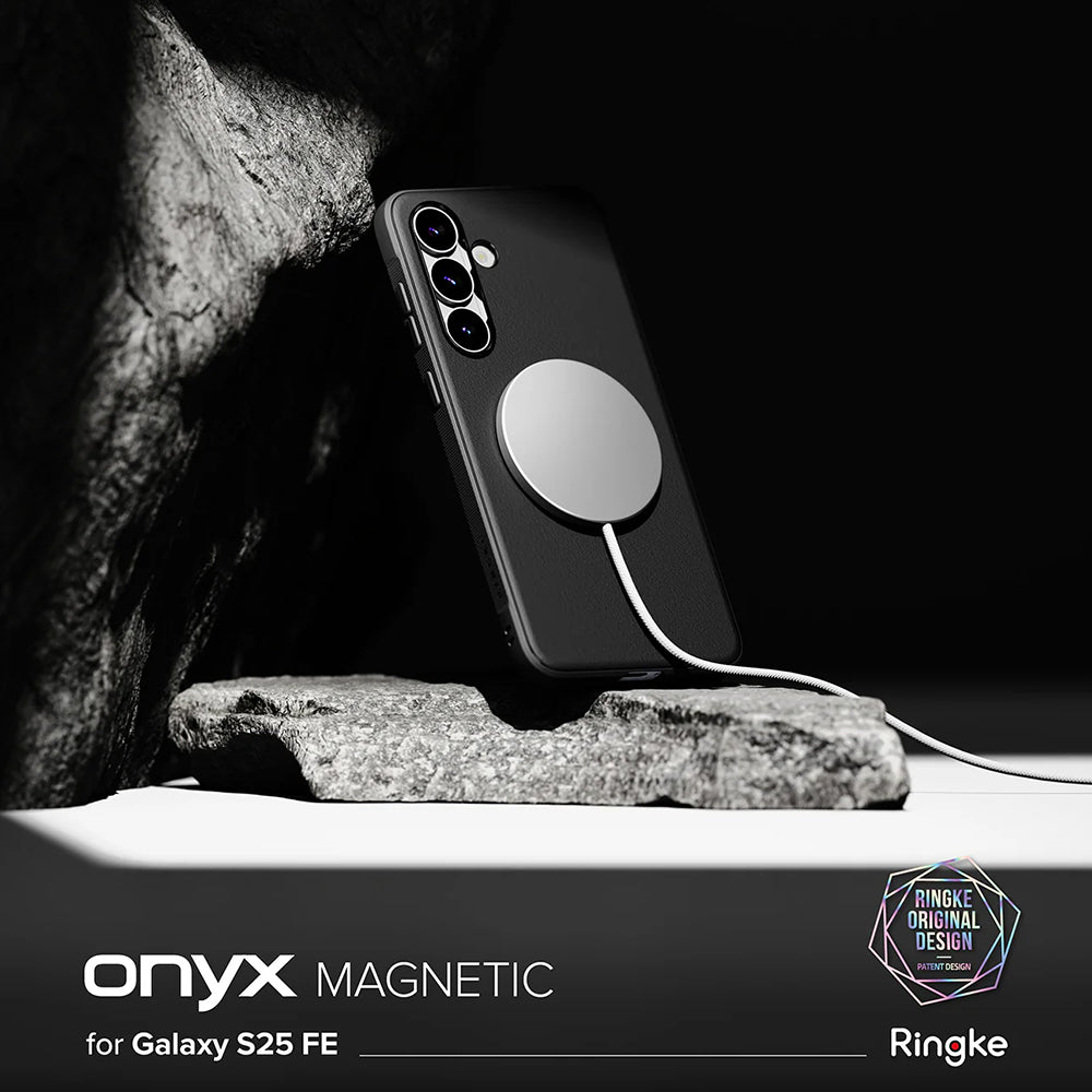 MagSafe tok Samsung Galaxy S25 FE-hez, Ringke, Onyx, Fekete