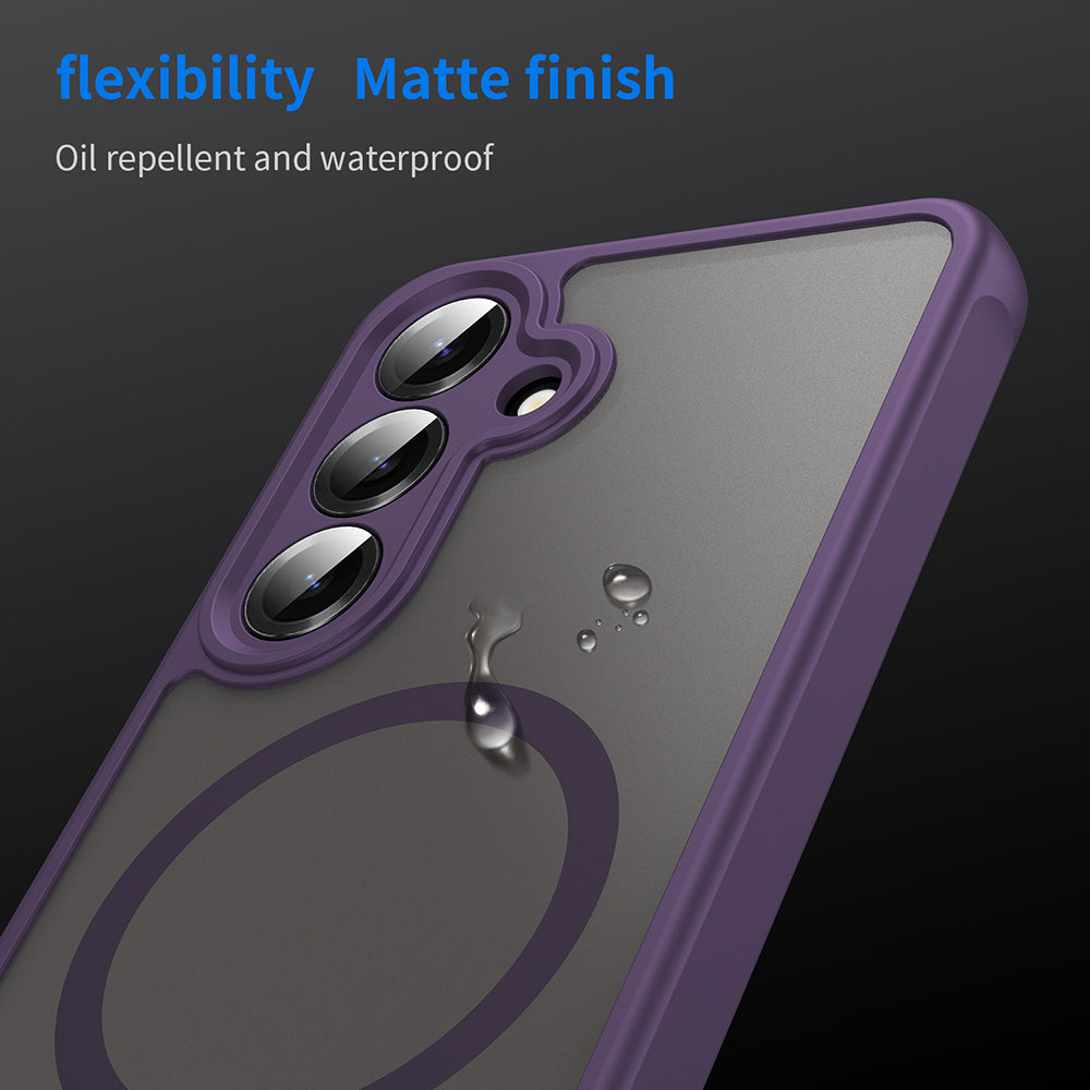 MagSafe Case for Samsung Galaxy S25 FE, Techsuit, HaloFrost II, Purple