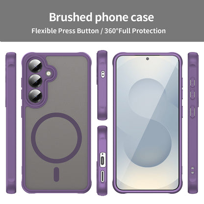 MagSafe Case for Samsung Galaxy S25 FE, Techsuit, HaloFrost II, Purple