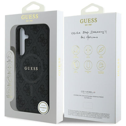 MagSafe tok Samsung Galaxy S25+ S936-hez, Guess, 4G Ring Classic Logo, Fekete