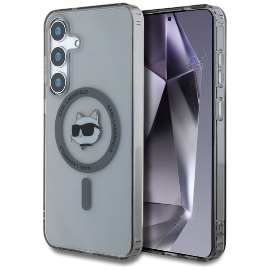 MagSafe tok Samsung Galaxy S25+ S936-hez, Karl Lagerfeld, IML Choupette's Head, Fekete