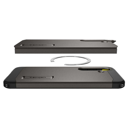 MagSafe tok Samsung Galaxy S25+ S936-hez, Spigen, Tough Armor, Szürke