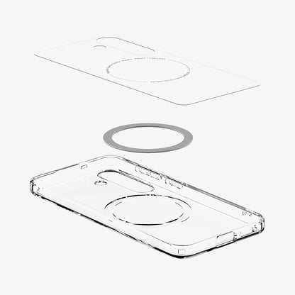 MagSafe tok Samsung Galaxy S25+ S936-hez, Spigen, Ultra Hybrid, Fehér ACS08981