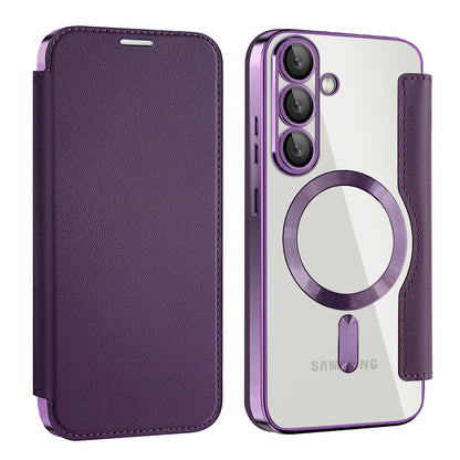 MagSafe tok Samsung Galaxy S25+ S936-hoz, Techsuit, SmartMag Book, Lila