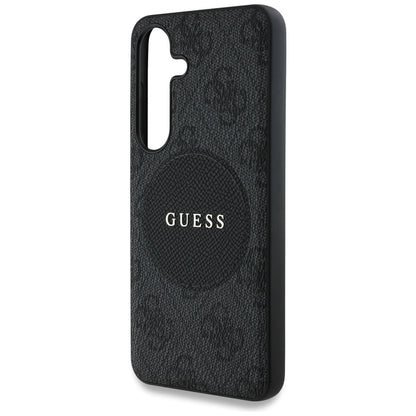 MagSafe tok Samsung Galaxy S25 S931-hez, Guess, 4G Circle Classic Logo, Fekete
