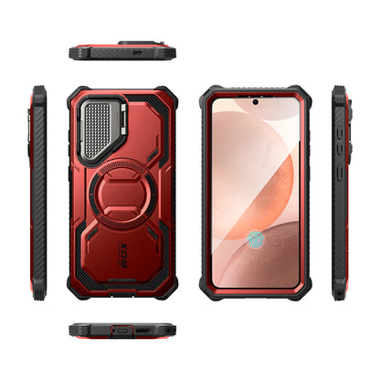 MagSafe tok Samsung Galaxy S25 S931-hez, i-Blason, ArmorBox, Piros