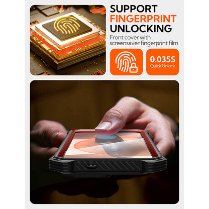 MagSafe tok Samsung Galaxy S25 S931-hez, i-Blason, ArmorBox, Piros