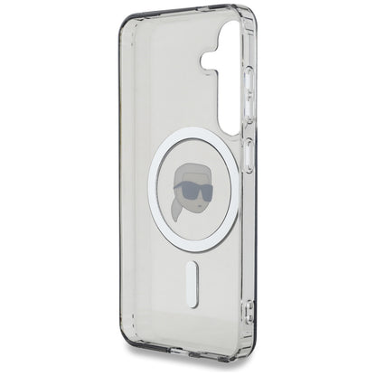 MagSafe tok Samsung Galaxy S25 S931-hez, Karl Lagerfeld, IML Karl's Head, Fekete