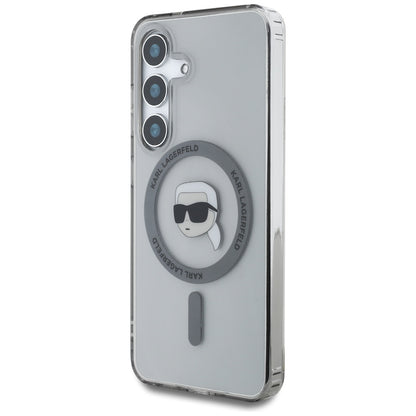 MagSafe tok Samsung Galaxy S25 S931-hez, Karl Lagerfeld, IML Karl's Head, Fekete