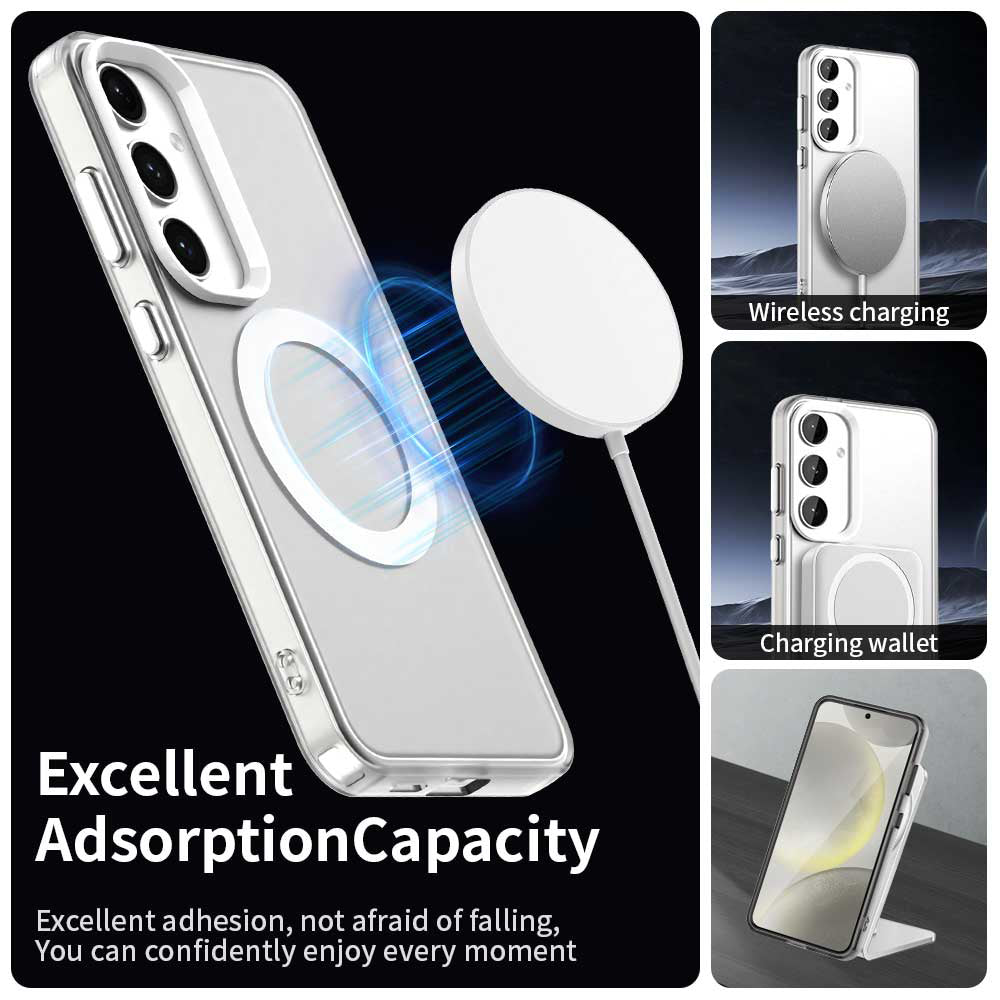 MagSafe tok Samsung Galaxy S25 S931 / S24 S921-hez, Techsuit, CandyCase, Fehér