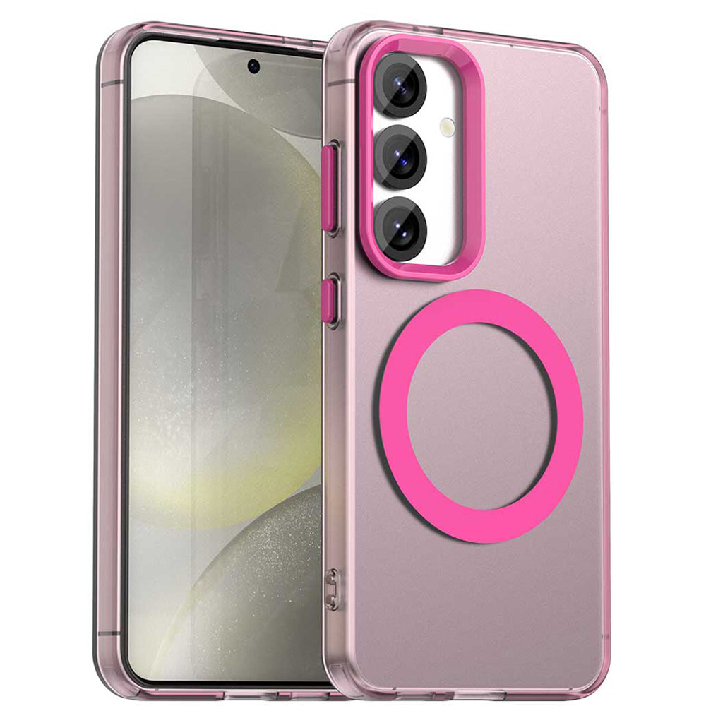 MagSafe Case for Samsung Galaxy S25 S931 / S24 S921, Techsuit, CandyCase, Pink