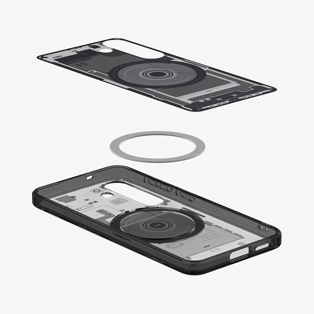 MagSafe Case for Samsung Galaxy S25 S931, Spigen, Ultra Hybrid Zero One, Black ACS09003