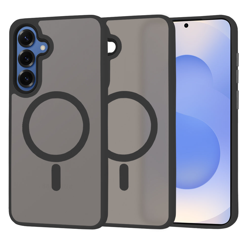 MagSafe tok Samsung Galaxy S25 S931-hez, Techsuit, HaloFrost, Fekete